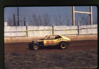 1973 Dirt Modified Race Car 52 - Vintage 35mm Slide