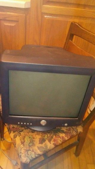 Vintage Dell 13” M782 Crt Color Gaming Computer Monitor 2002