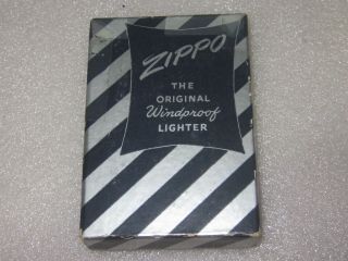 Vintage Solid Brass Zippo Windproof Lighter W/original Box & Leaflet