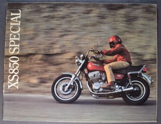 1981 Yamaha Xs850 Special Motorcycle Sales Brochure Folder 81