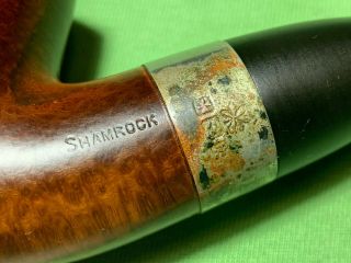 Pre - Republic Peterson ' s Shamrock 9BC Bent Pipe Made in Ireland 3