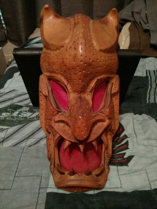 Hawaiian Wood Tiki Devil Mask From 1960 