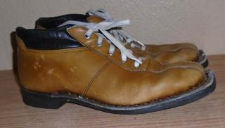 Vintage Norrona 3 - Pin Nn Nordic Norm 79 Mm Leather Ski Boots Men 