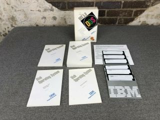 Ibm Dos 5.  0 Operating System Complete Set 5.  25 " Floppy Disks