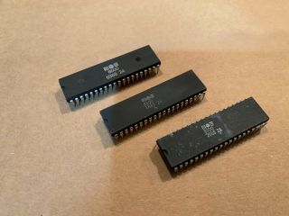 Commodore 64c Cpu Processor Chip Mos 8500 Set Of 3