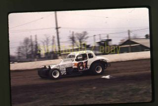 1974 Bill Steif 61 Dirt Modified Race Car - Vintage 35mm Slide