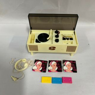 Vintage Sindy Doll Music Center Stereo Transistor Am Radio Model Toy (a13)