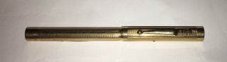 Antique Swan Mabie Todd Gold Filled Lever Fill 5 1/8” Flat Top Fountain Pen