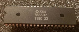 Csg 8565 R2 Vic Chip,  For Commodore 64,  And,  Genuie Part,  Exrare