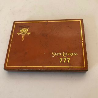 Vintage Tin Cigarette Box State Express 777 Ardath Tabacco Ltd.  50 Cigarettes Uk