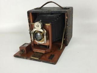 Antique Box Camera Rochester Optical Co.  N.  Y.  Bausch Lomb Optical Lens C.  1890 