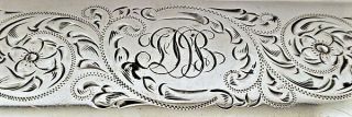 Antique 60gr Floral Engraved Towle Sterling Silver Page Slice Or Page Turner Nr