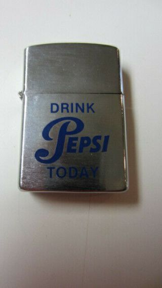 Vintage Supreme Advertising Lighter " Drink Pepsi Today "