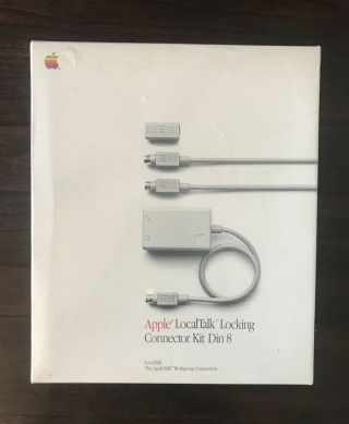 Vintage Apple Localtalk Locking Connector Kit Din - 8