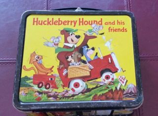 Vintage 1961 Yogi Bear And Friends Lunch Box With Thermos L@@k Rare ☆ ☆ ☆ ☆ ☆
