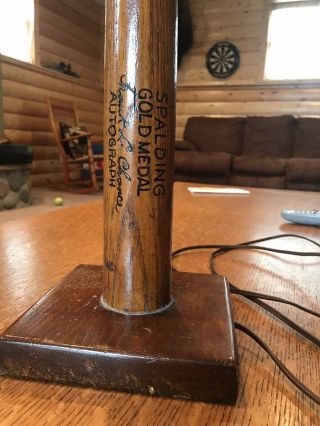 Frank Chance Spalding Gold Medal Baseball Bat Lamp Vintage Antique