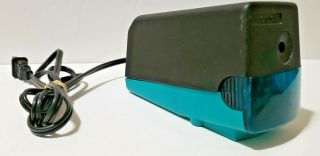 Vintage Boston Model 19 Electric Pencil Sharpener 296a Made In Usa Blue Cyan