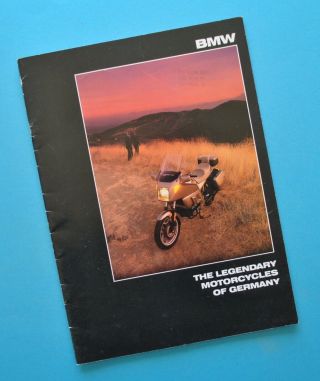 1986 Bmw Motorcycle Brochure K100lt K100rt K100rs K75s K75c K75t R80 R80rt R65