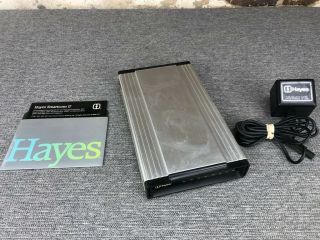 Hayes SmartModem 1200 Baud External Modem with Power Supply & Software 3
