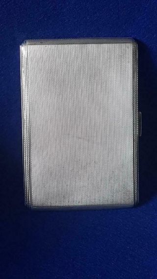 Top Notch Heavy Hallmarked Sterling Silver Cigarette Case – B’ham 1937 196g
