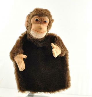 Vintage 1950s Mohair Steiff Jocko Monkey Hand Puppet