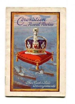 Vintage Program Coronation & Naval Review 1911 King George V Ship Sailings