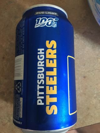 2019 Pittsburgh Steelers Bud Light Limited Edition Beer Cans (6)