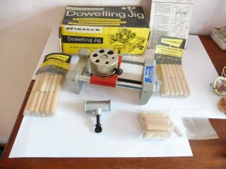 Found Vintage Boxed Spiralux Dowelling Jig No2300,  Instructions & Auger Stop