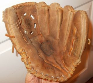 Vintage Ted Williams Autograph Model Baseball Glove - 1650 - Pro Style Pocket -