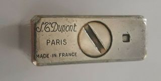 Dupont Lighter Silver Plated Paris France Model M4678