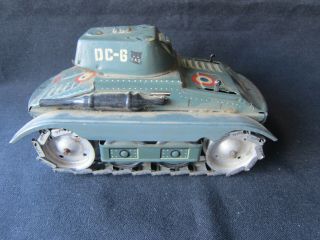 Vintage Pre - War Arnold Made In U.  S.  Zone Germany Tin Wind Up Sparking Tank