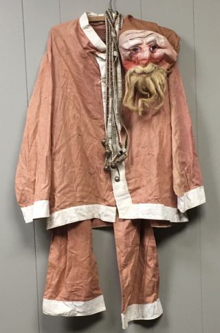 Unique Antique Vintage Santa Claus Suit 1920’s With Sleigh Bells