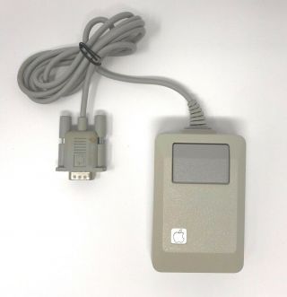 Apple Vintage Macintosh Mouse M0100 Mac 128k 512k Plus & Cleaned