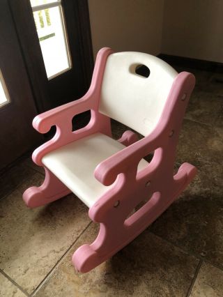 Vintage Little Tikes Pink Tocking Chair Child Size