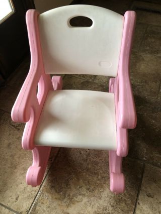 Vintage Little Tikes Pink Tocking Chair Child Size 2