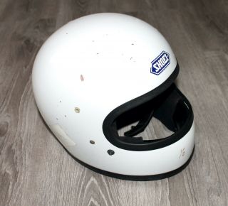 Old Vintage DOT Shoei S12 S 12 S - 12 Motorcycle Full Face White Helmet Large 3