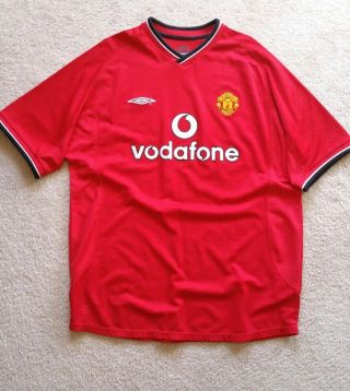 Umbro Manchester United 2000 - 02 Home Jersey Xl Rare