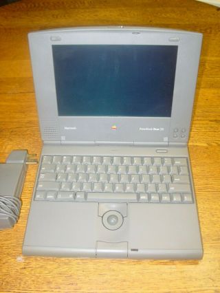 Vintage Apple Macintosh PowerBook Duo 210 w/ Power Supply Parts 2
