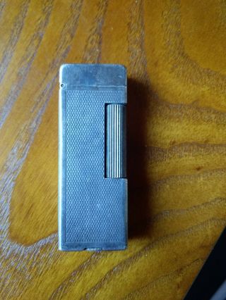Vintage Silver Plated Dunhill Rollagas Lighter Us Re2102108 Made In Switzerland