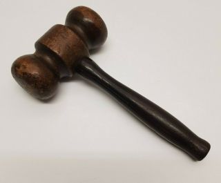Vintage Antique Auctioneers Judges Gavel Hammer Wooden With Whistle Rare