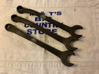 Vintage Ford Model T Lug Spark Plug 3pc Wrenches Usa