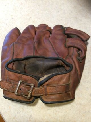 Antique Vintage Tony Lazzeri Marathon S Leather Baseball Glove Rare