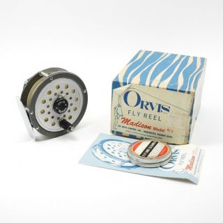 Orvis Madison Model 6/7 Fly Fishing Reel.  Made In Usa.  W/ Box.