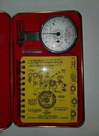 Vintage The A.  D.  Leveridge MM Gauge and Weight Estimator 2