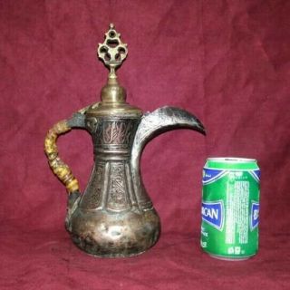 19th Century Dallah Middle Eastern Oversized Arabic Copper Coffee Pot