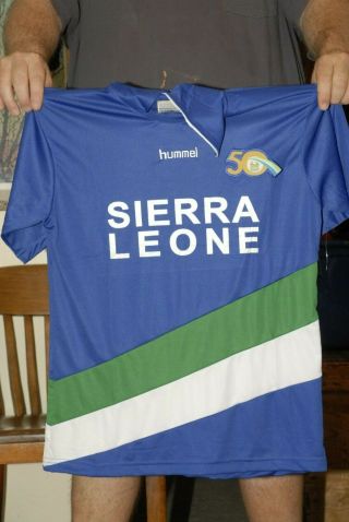 Sierre Leone Soccer Jersey 2011 50th Anniversary Xl Near Rare Futbol Africa