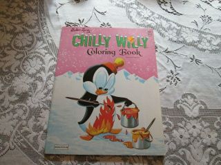 Vintage Walter Lantz - Chilly Willy Coloring Book - Saalfield - - 1962