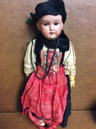 Vintage Antique 9.  5 " German Armand Marseille Doll 390,  Ball Jointed