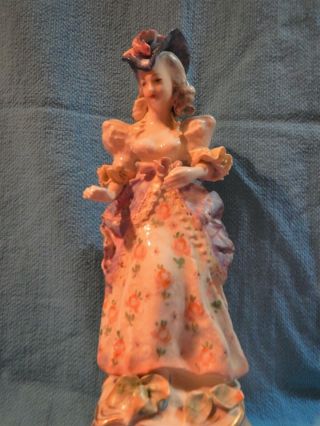 Vintage Cordey Lady Figure 10 Inch Victorian Style