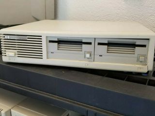 Vintage Hewlett Packard Hp 9122 3.  5 " Dual Floppy Disk Drive Hp - Ib Interface